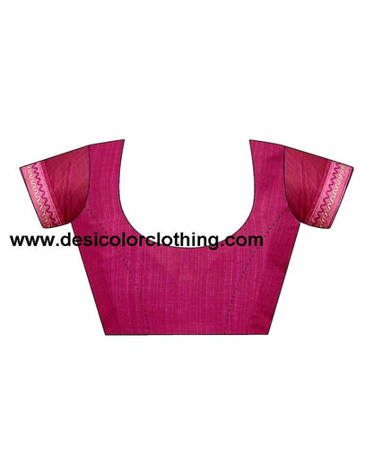 Pink Chiffon Printed Saree
