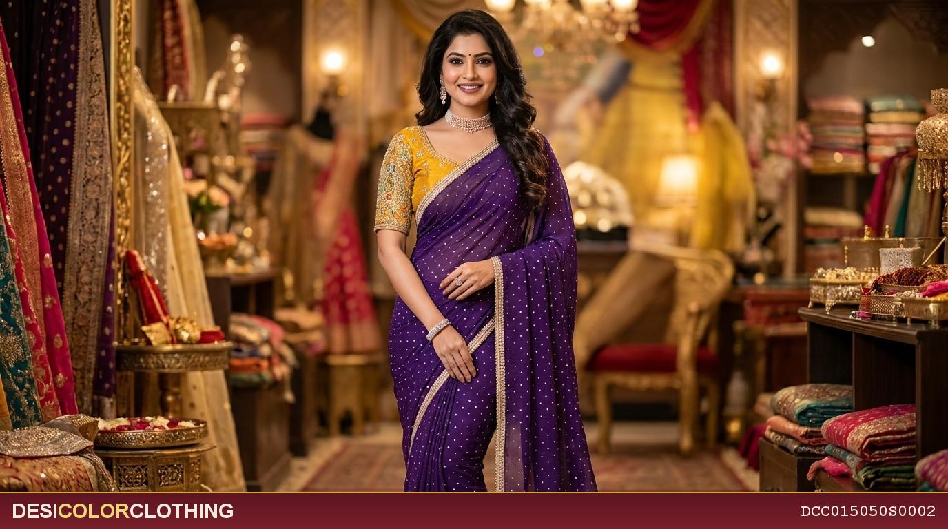 Product Image - Designer party wear saree for wedding - 2