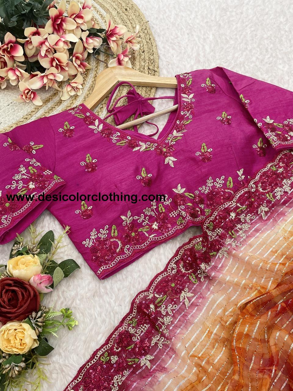 Pure Soft Georgette Sarees with Silver Weaving lining Nd Prisam Print With Heavy Embroidery Threads Sequence Ton to Ton work border aarco*