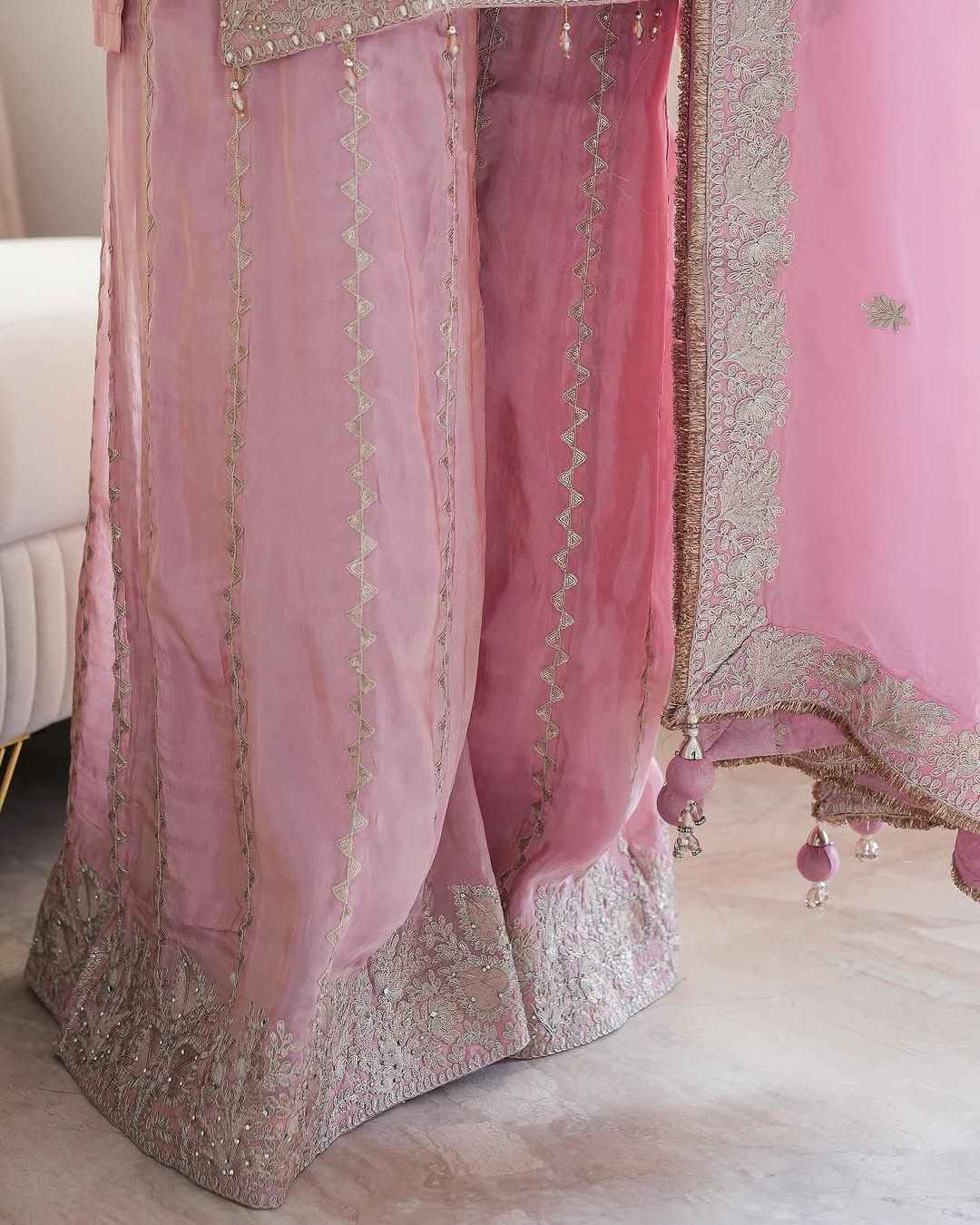 Product Image - Elegant Designer Georgette Saree with Heavy Embroidery - Festive Wear