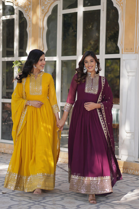 Product Image - Stunning Gown-with-Dupatta Collection 2025 - LW-9210