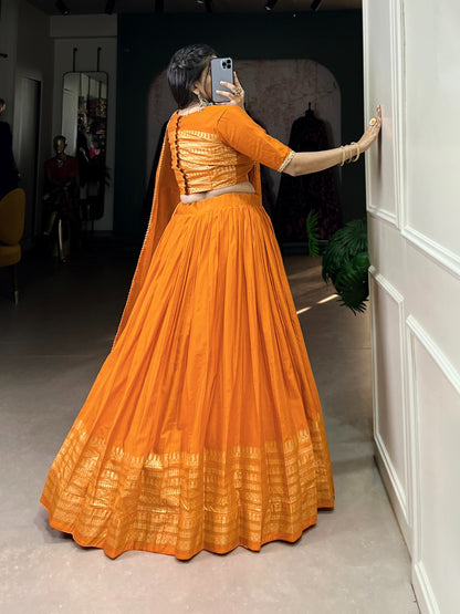 Product Image - Exquisite Chanderi Lehenga Choli for Weddings & Festive Wear