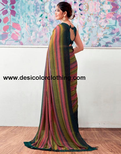 Rama Georgette Printed Sarees