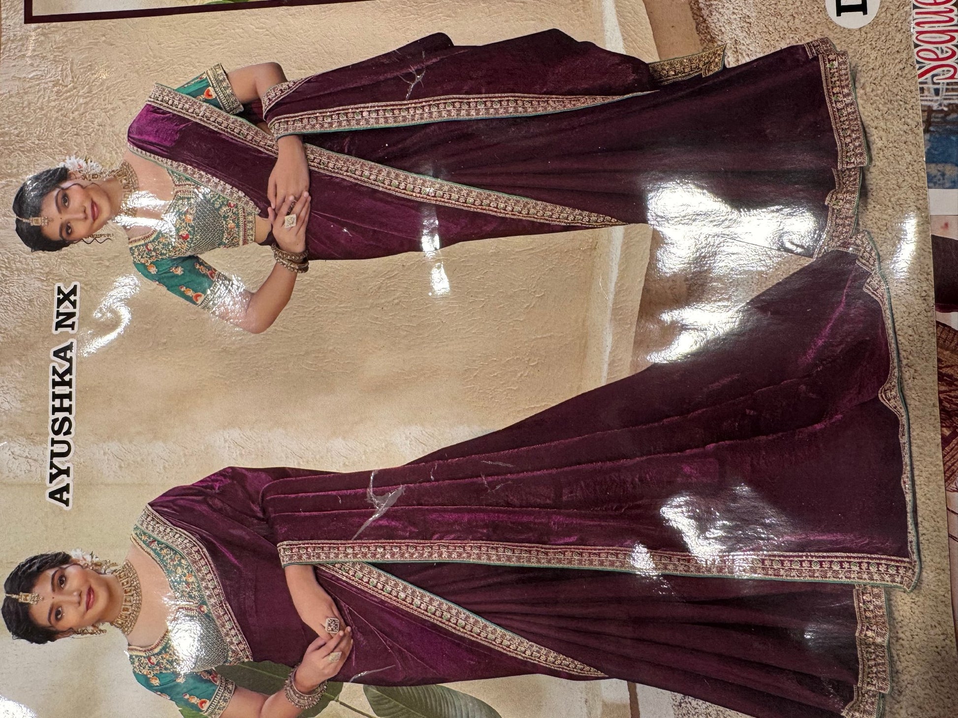 Product Image - Shop designer sarees with ready-made blouses for weddings, partie - 2