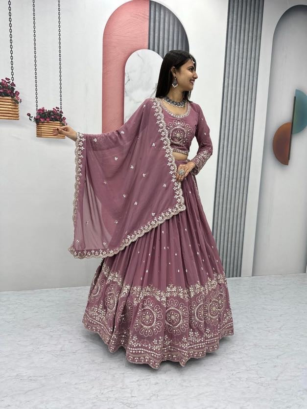 Product Image - Elegant Embroidered Lehenga Choli Set - 1