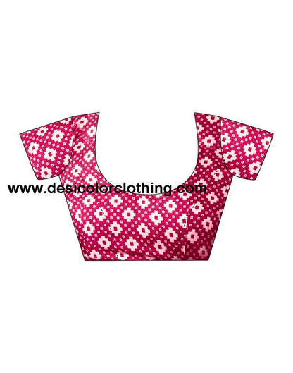 Pink Silk Printed Sarees