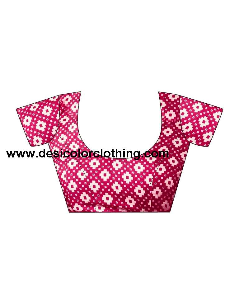 Pink Silk Printed Sarees