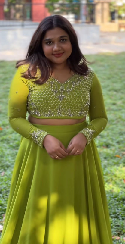 Product Image - Elegant Embroidered Lehenga Choli by Prisha Creation - PC-466