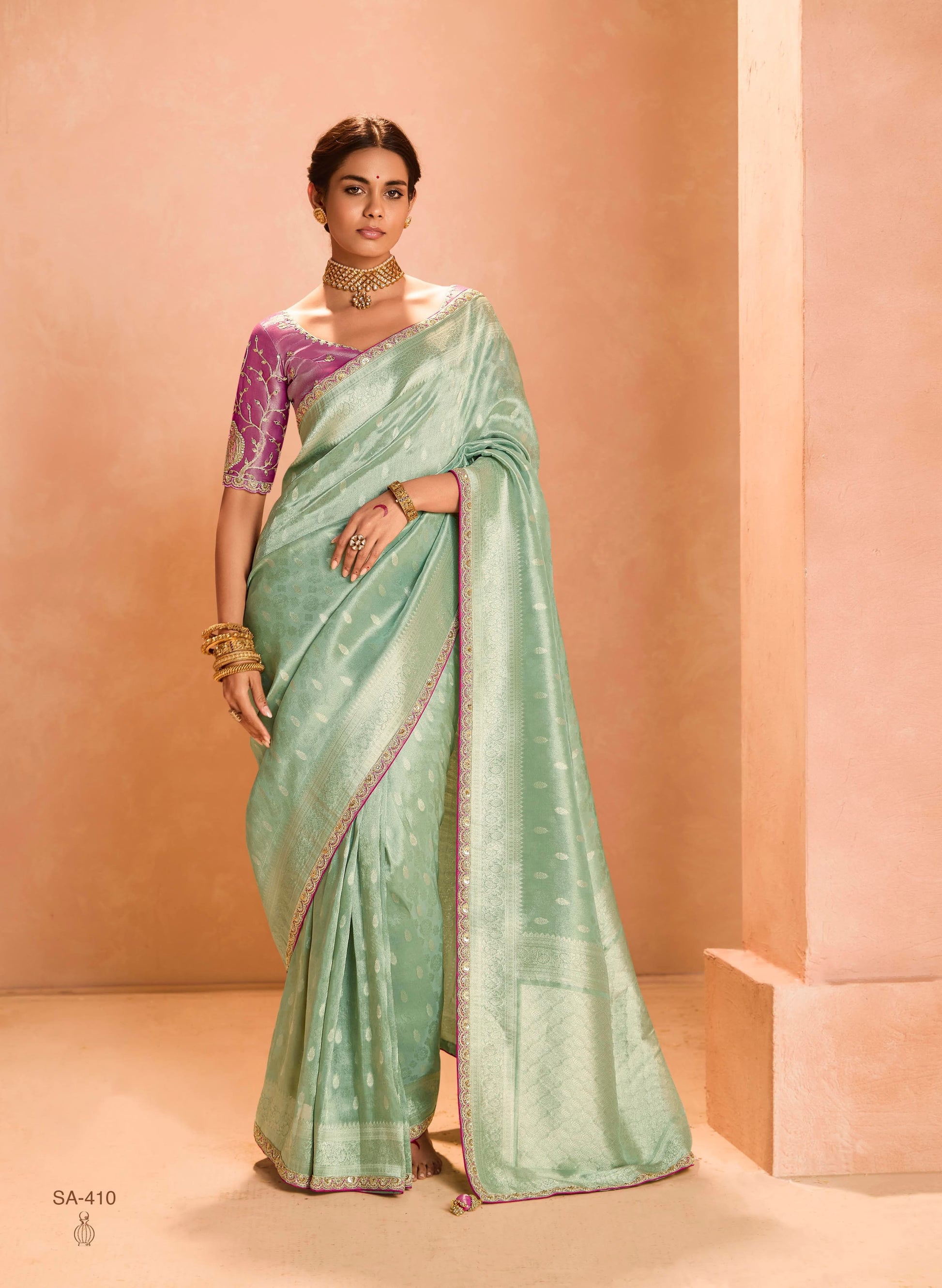 Product Image - Exquisite Soft Silk Saree with Dual Zari Weaving Design