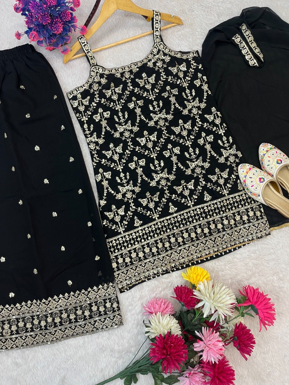 Product Image - Elegant Designer Palazzo Suits for Women - 2