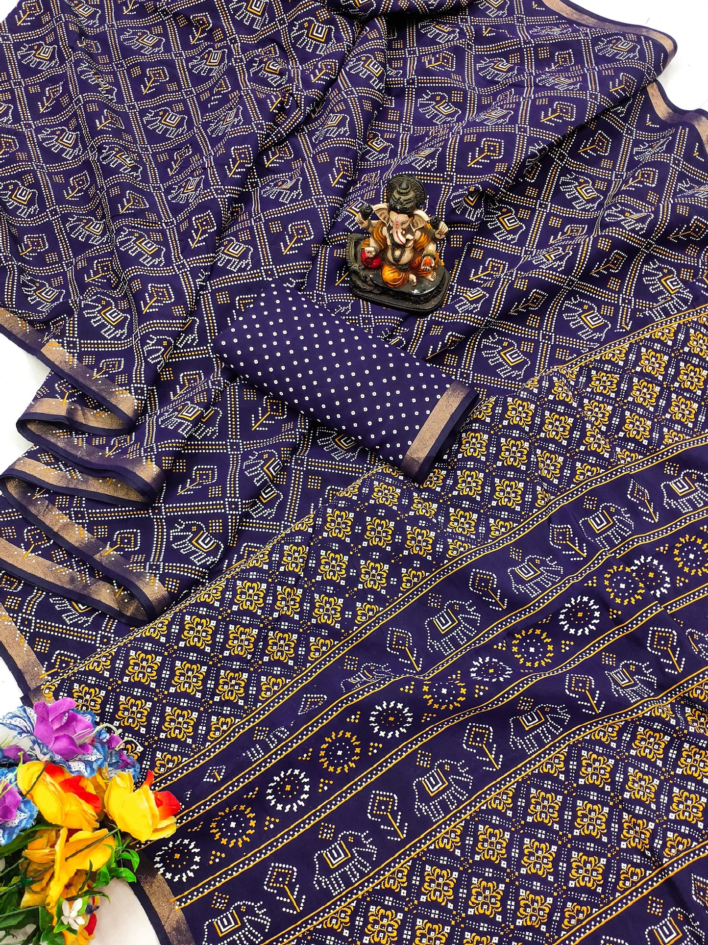 Product Image - Designer Georgette Saree - Premium Boutique Collection