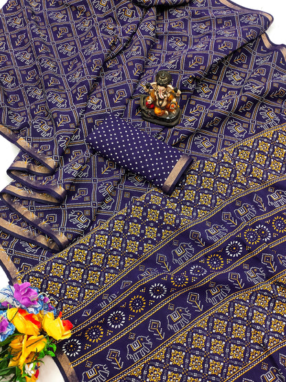 Product Image - Designer Georgette Saree - Premium Boutique Collection