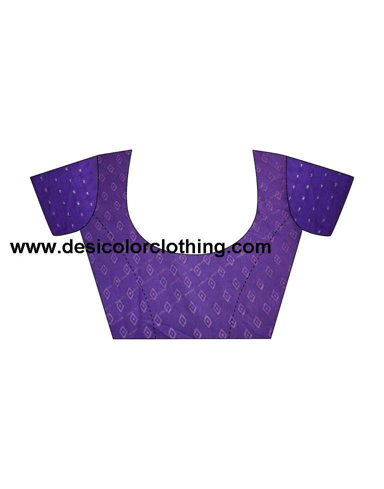 Purple Georgette Printed Saree