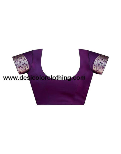 Purple Silk Weaving Saree