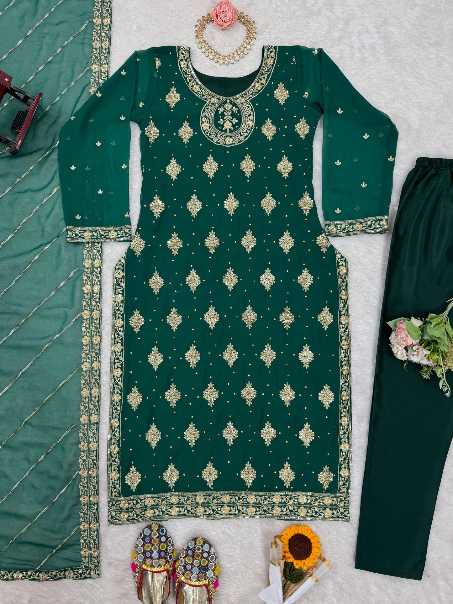 Product Image - Designer Georgette Ethnic Wear | 5813 Series Festive Attire