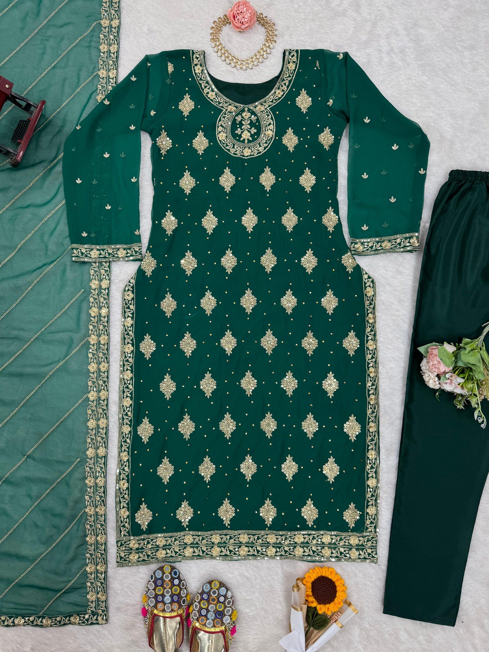 Product Image - Designer Georgette Ethnic Wear | 5813 Series Festive Attire