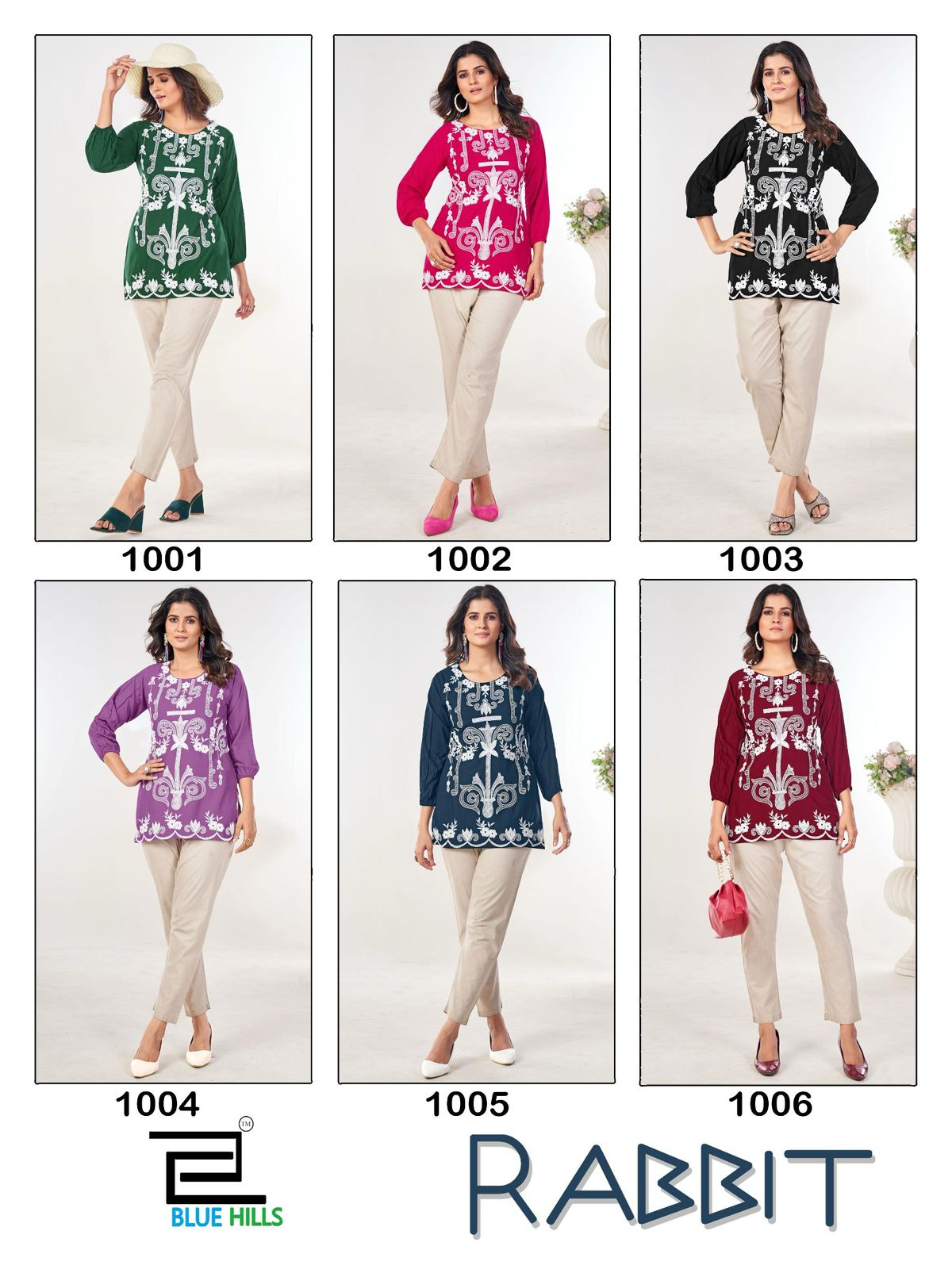 Product Image - Blue Hills Presents RABBIT Embroidered Kurti