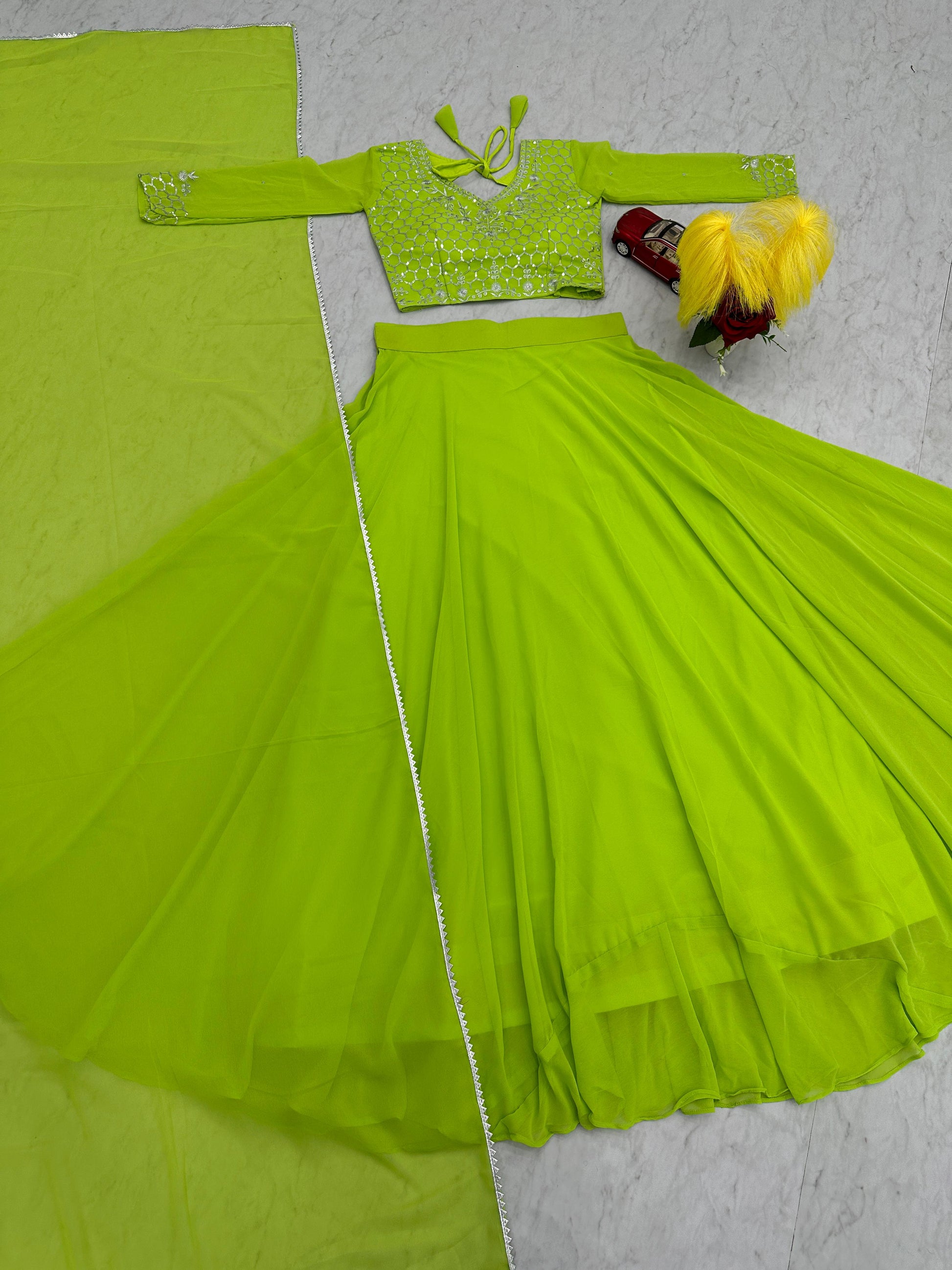 Product Image - Elegant Embroidered Lehenga Choli by Prisha Creation - PC-466