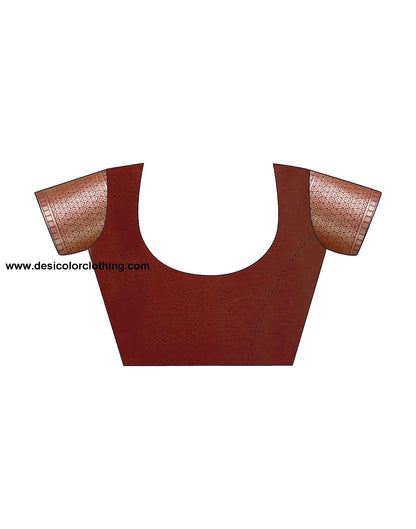 Red Jacquard Silk Saree