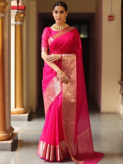 Organza Sarees in Stunning Colors – Elegance for Every Occasion