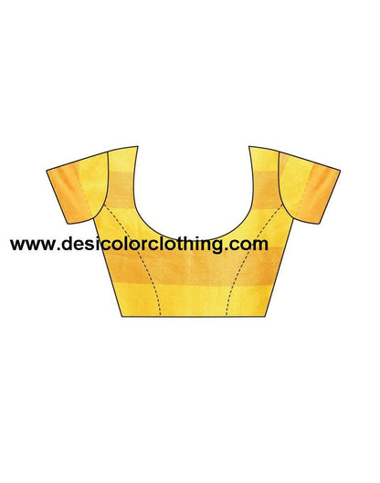 Yellow Coloured Poly Silk Jacquard Partywear saree | SLV1646S106