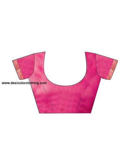 Pink Printed Chiffon Saree