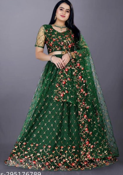 Product Image - Elegant Net Fully Stitched Lehengas - 1