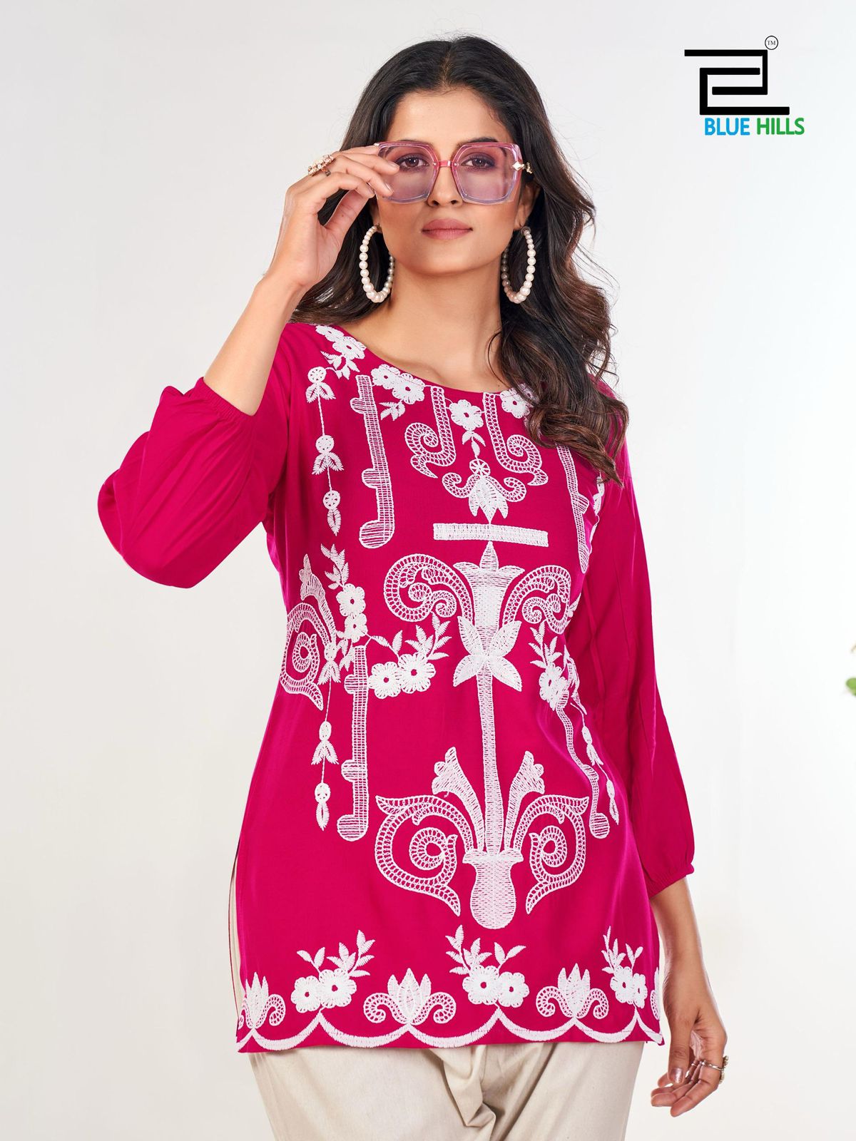 Product Image - Blue Hills Presents RABBIT Embroidered Kurti