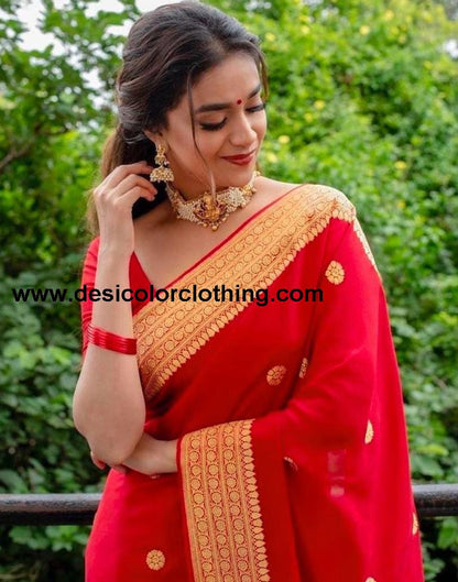 Red Silk Saree