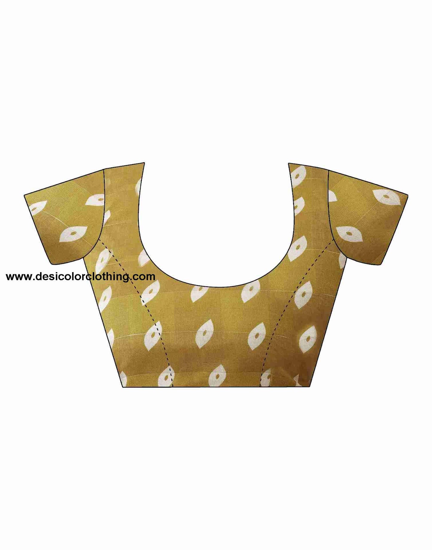 Yellow Cotton Printed Saree
