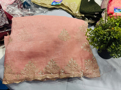 Designer Crushed Sarees | Trendy Crushed Silk & Georgette Sarees DesiColorClothing