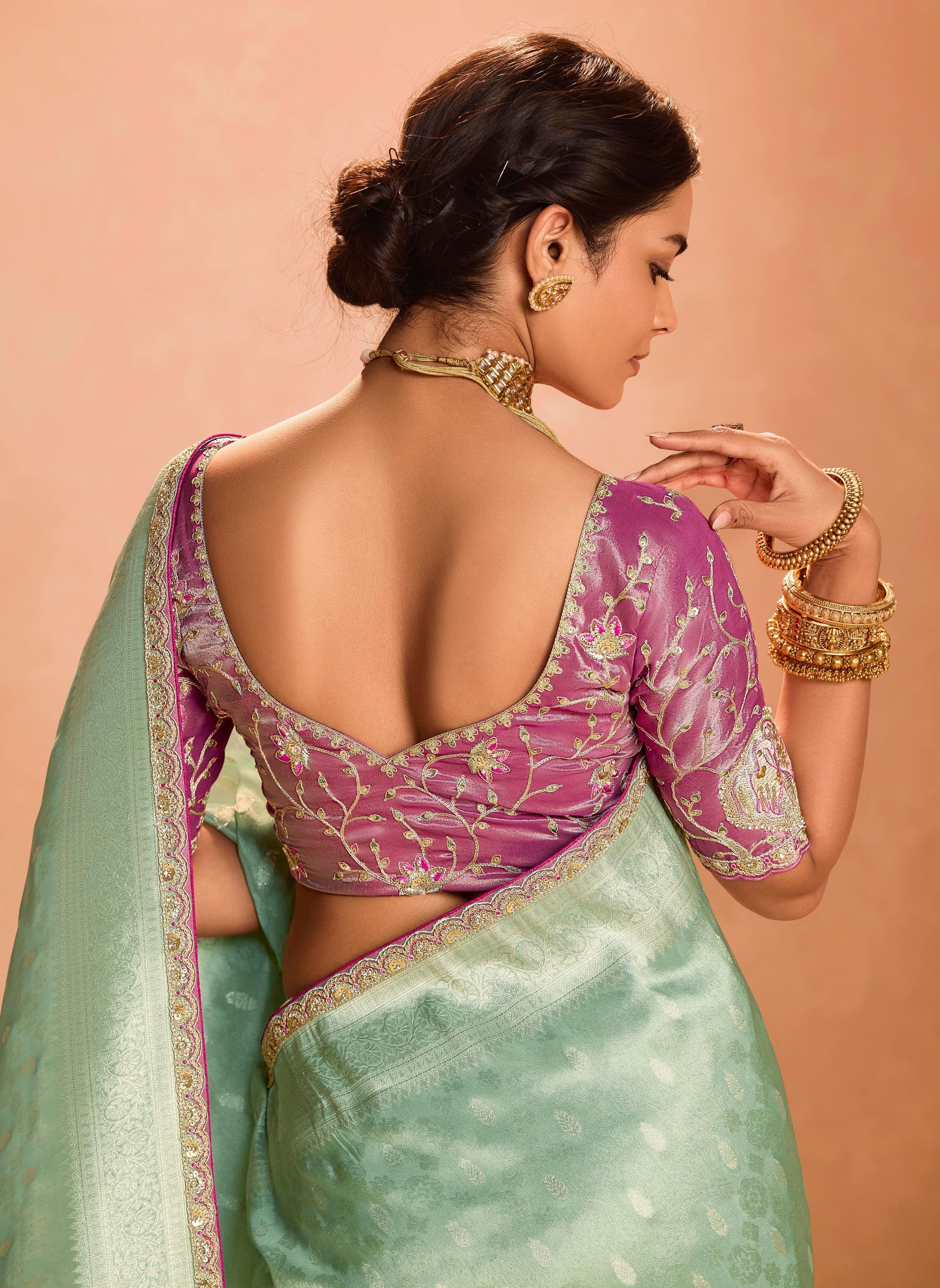 Product Image - Exquisite Soft Silk Saree with Dual Zari Weaving Design