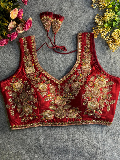 Designer Ready-Made Blouses | Stylish & Perfect-Fit Saree Blouses Online DesiColorClothing