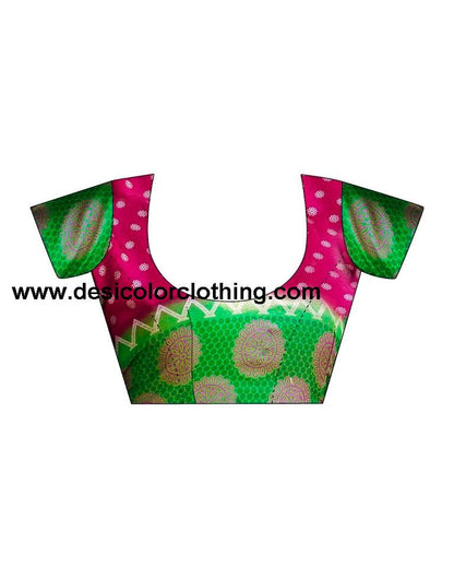Rani Pink Cotton Printed Sarees