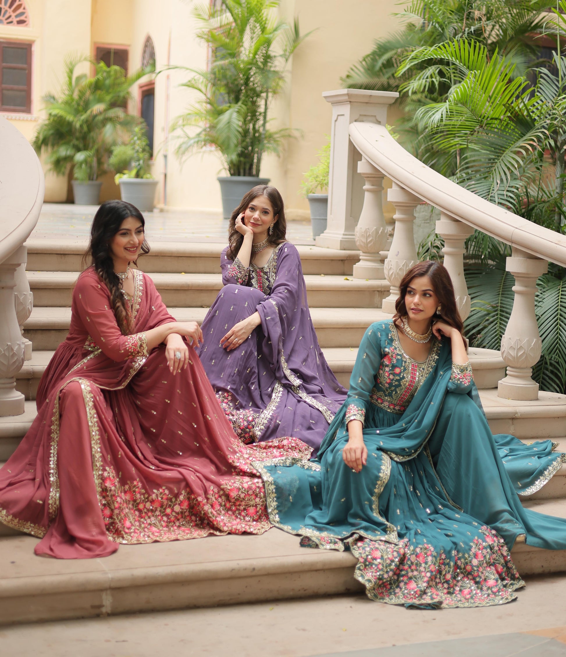 Product Image - Premium Designer Ready Made Top-Sharara-Dupatta Collection 2025