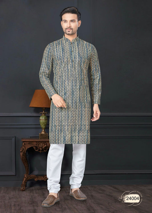 Product Image - Shyam Added Kurta Pajama Collection - Ethnic Wear for Festive and Wedding Attire
