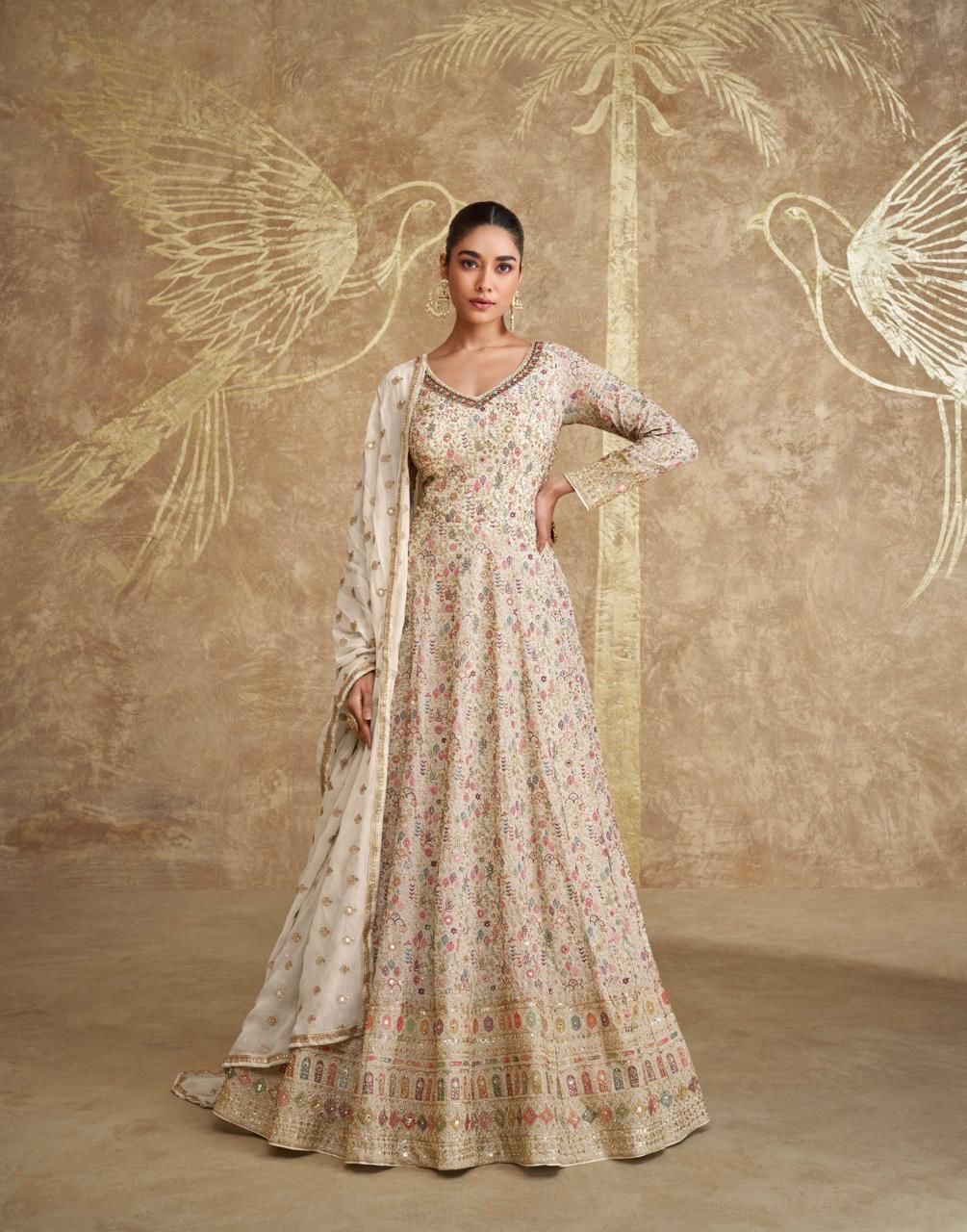 Product Image - Sayuri Designer Royal Collection - Elegant Georgette Embroidered Sarees