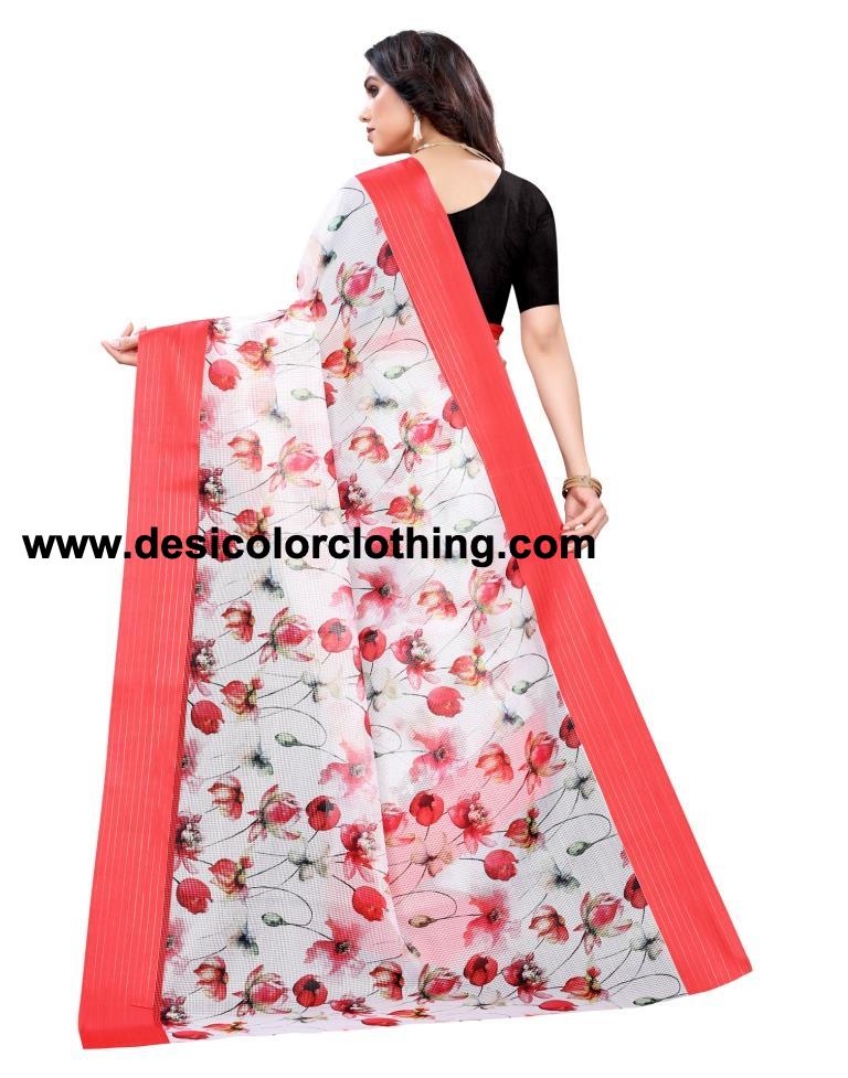 White Cotton Saree | 2109S204