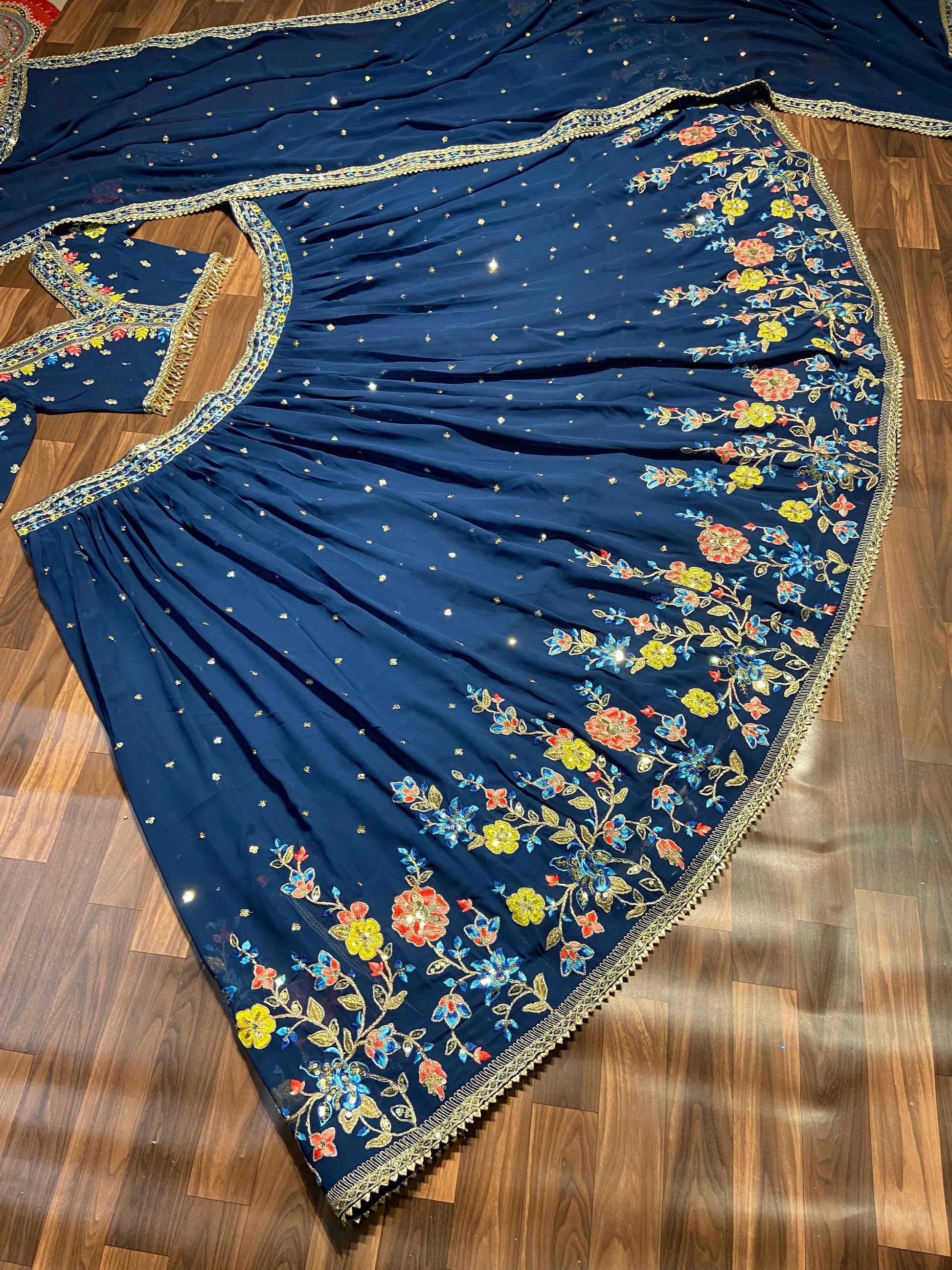 Product Image - Premium Designer Wedding Saree & Lehenga in Faux Georgette Fabric