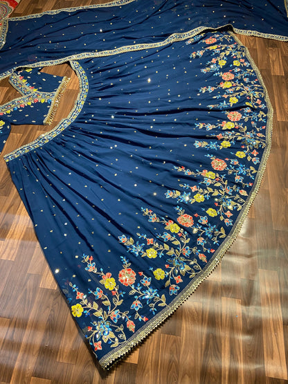 Product Image - Premium Designer Wedding Saree & Lehenga in Faux Georgette Fabric
