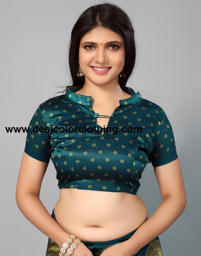 Dusty Green Printed Silk Saree