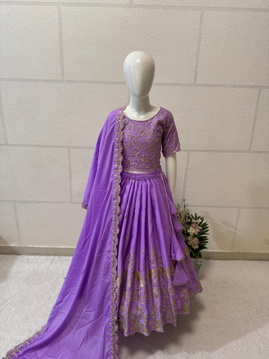 Product Image - Designer Embroidered Lahenga with Dupatta for Festive Wear