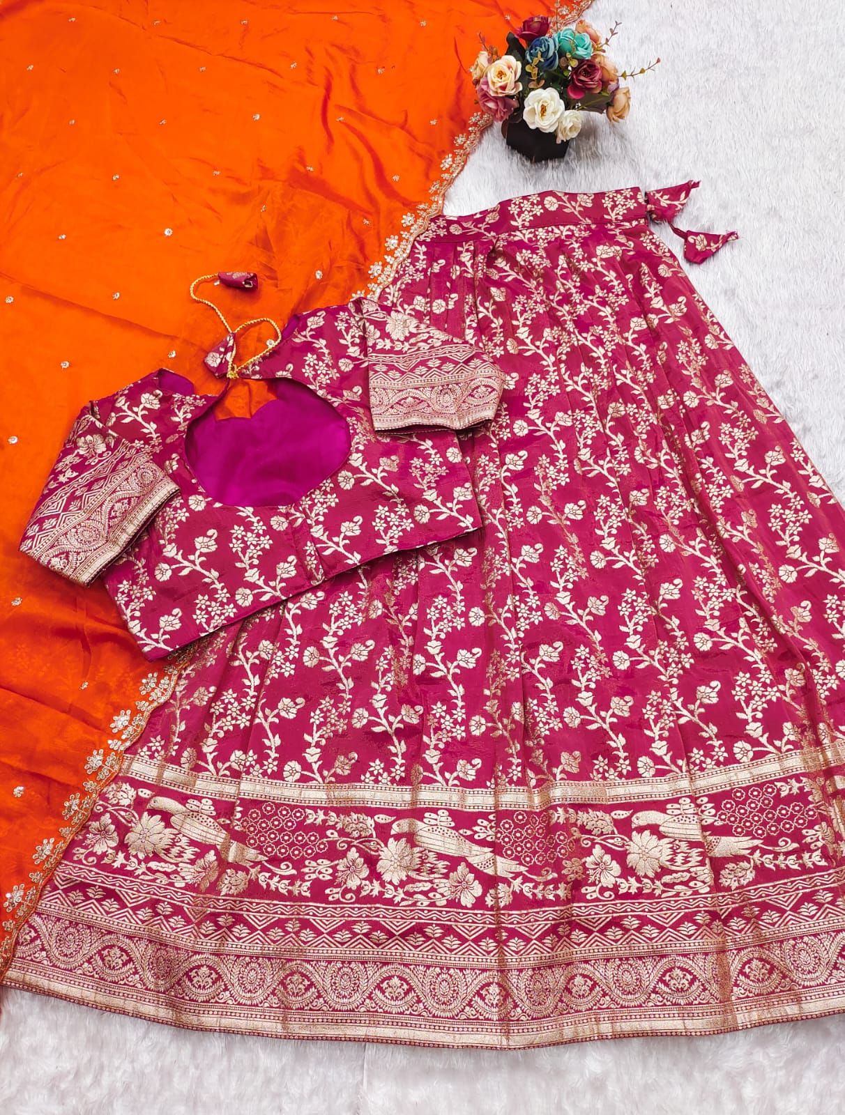 Product Image - Exquisite Stitched Lehenga Set with Scalloped Embroidery