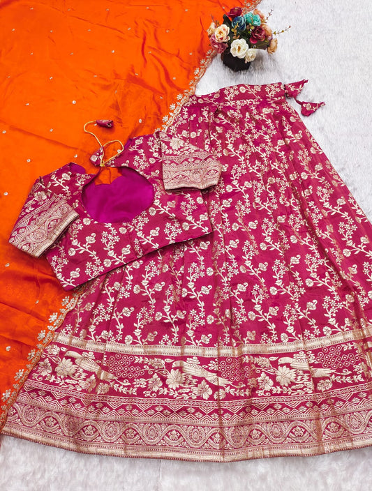 Product Image - Exquisite Stitched Lehenga Set with Scalloped Embroidery