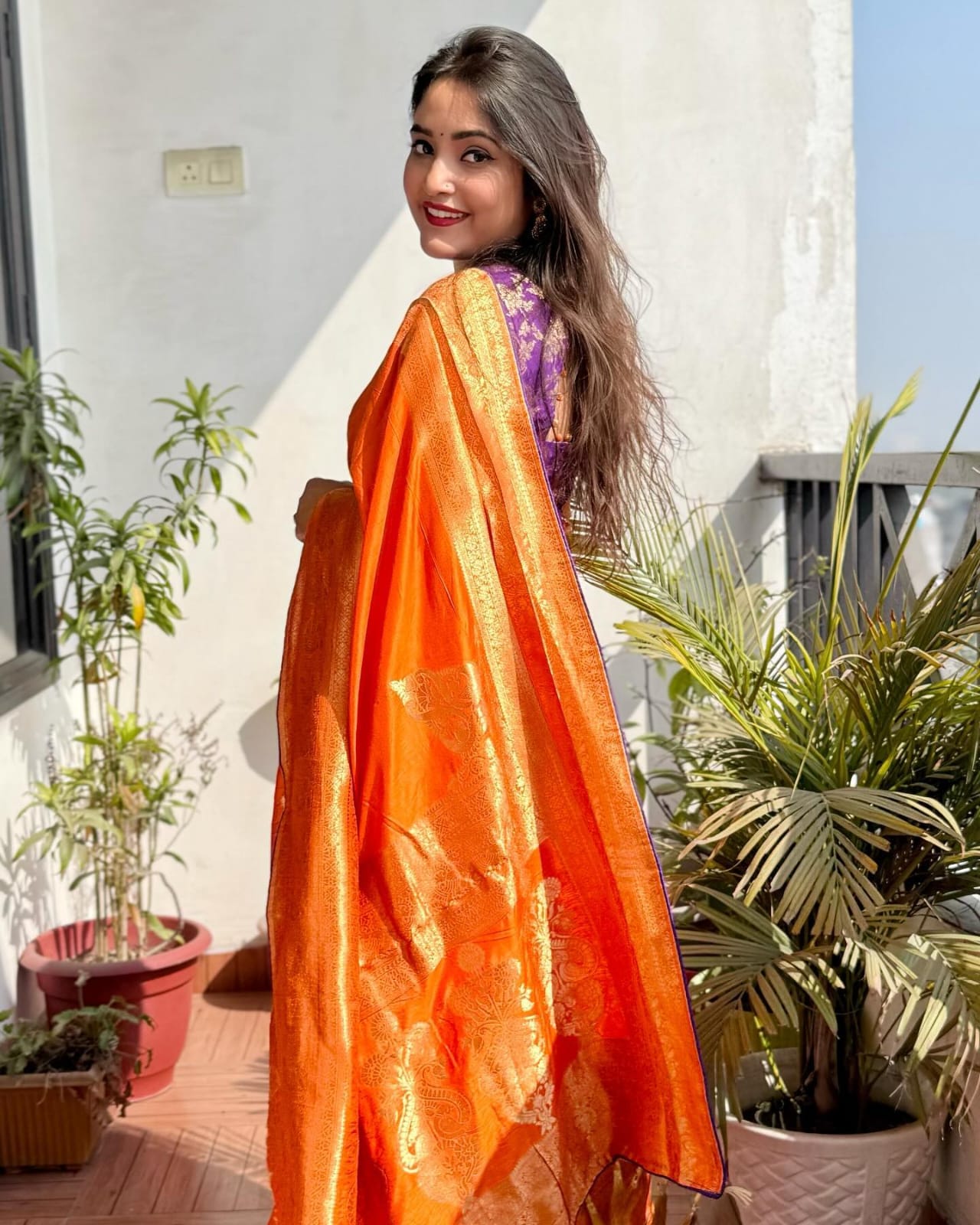 Product Image - Elegant Designer Banarasi Dola Silk Saree for Weddings & Festivals