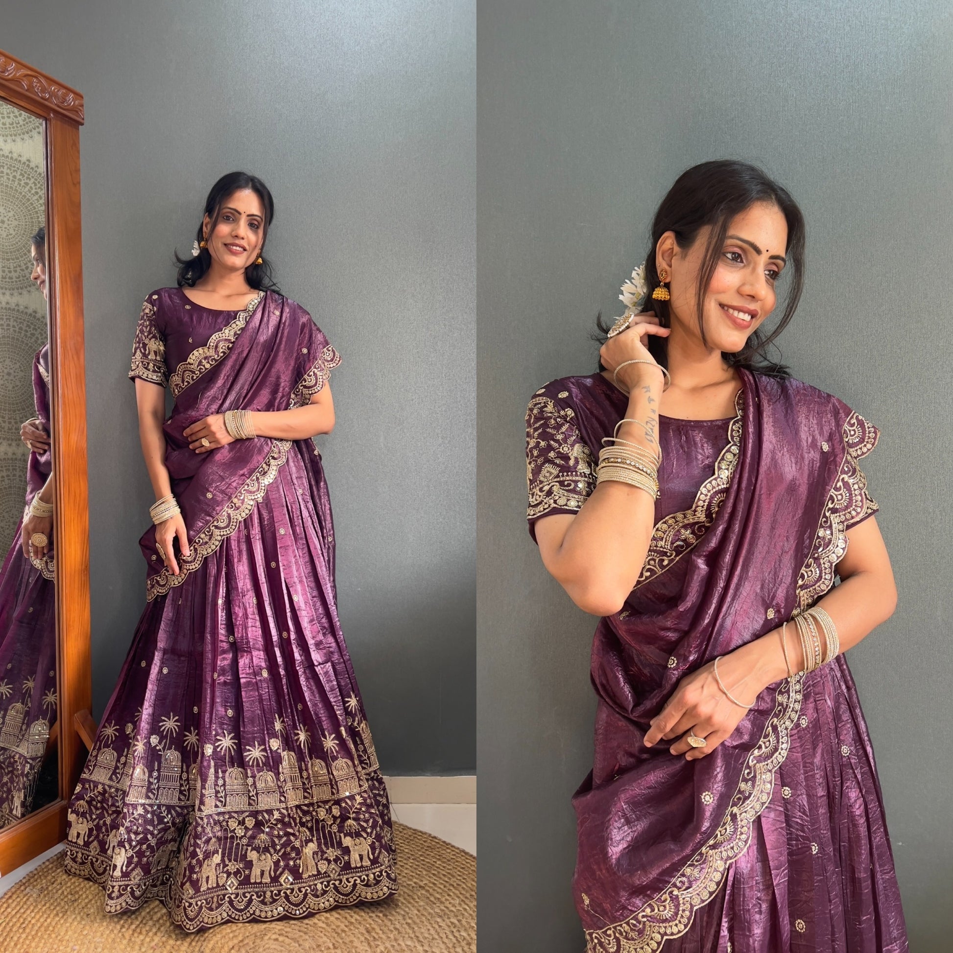 Product Image - Elegant Designer Lehenga Choli with Embroidered Dupatta