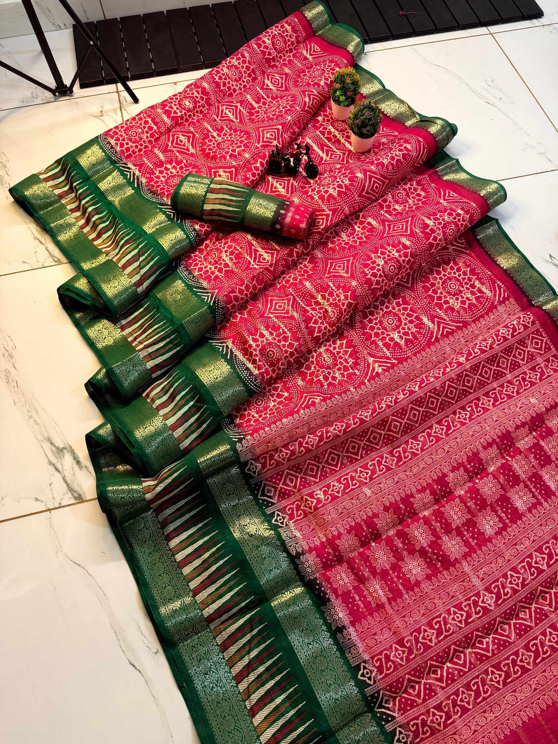 Product Image - Designer Bandhej Special Saree