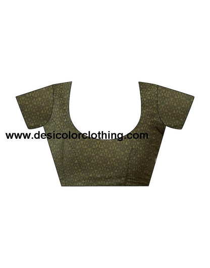 Dark Green Georgette Printed Sarees