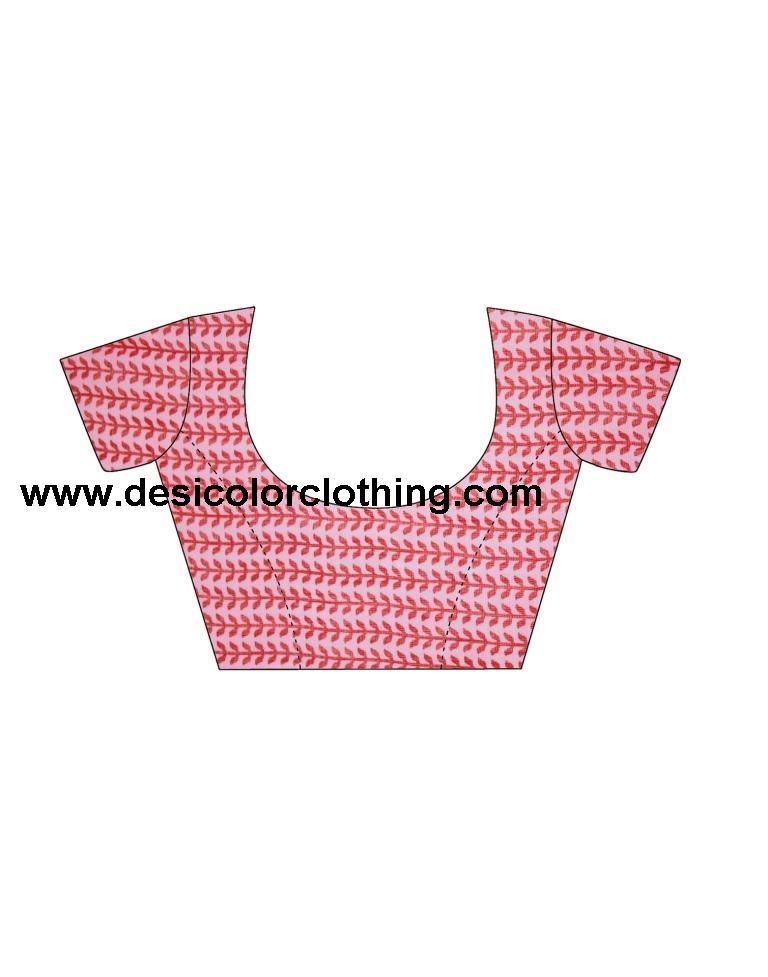 Pink Coloured Poly Cotton Printed Partywear saree
