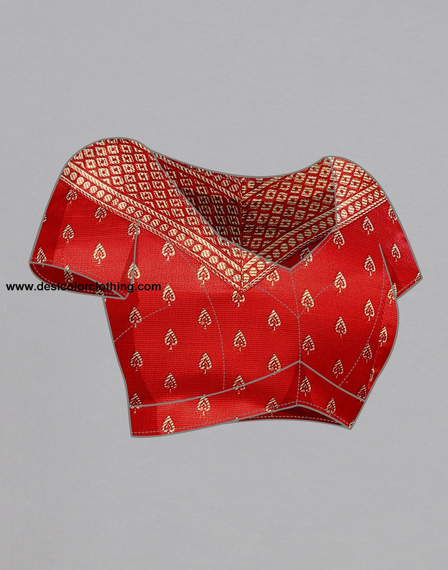 White Silk Printed Saree